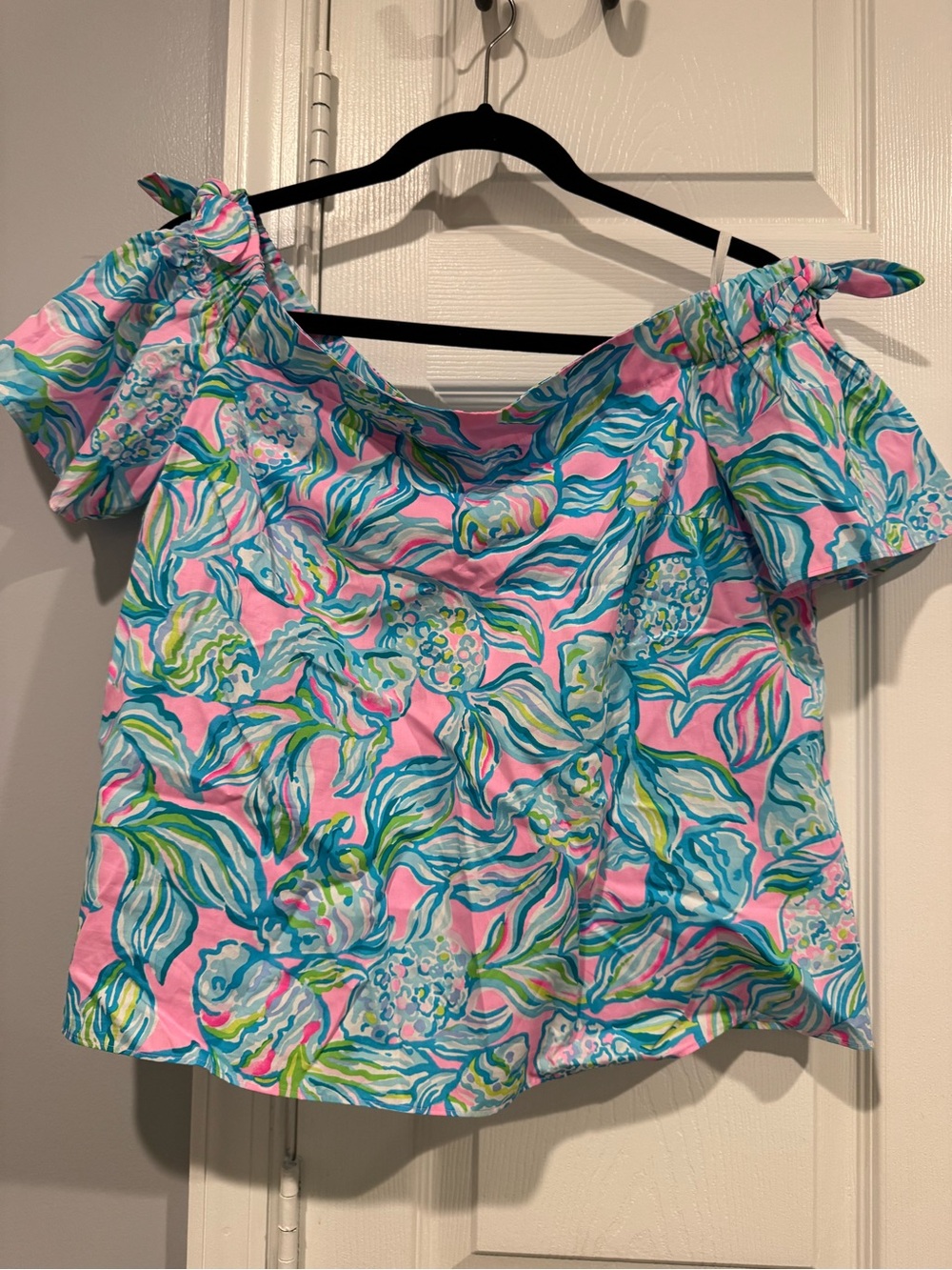 Lilly Pulitzer Tamara Top – Pelican Pink Off the Scales – Size Medium – NWT